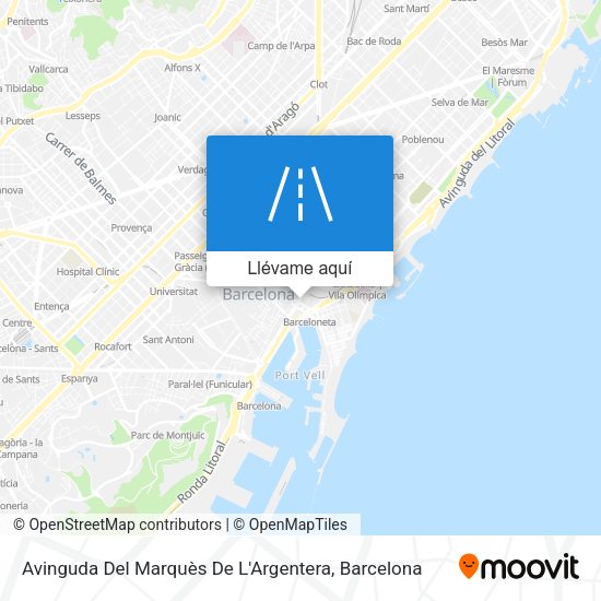 Mapa Avinguda Del Marquès De L'Argentera