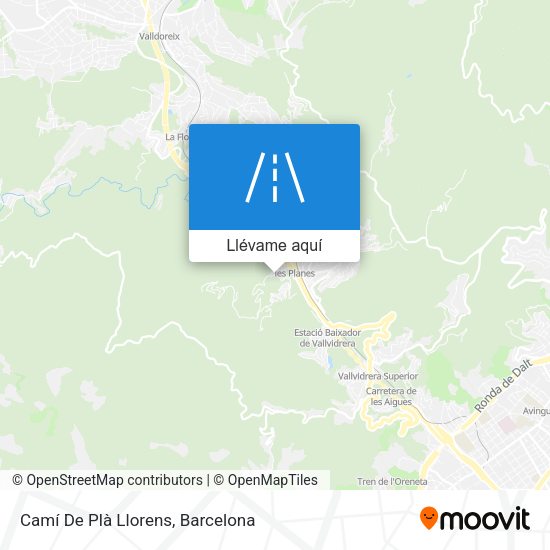 Mapa Camí De Plà Llorens