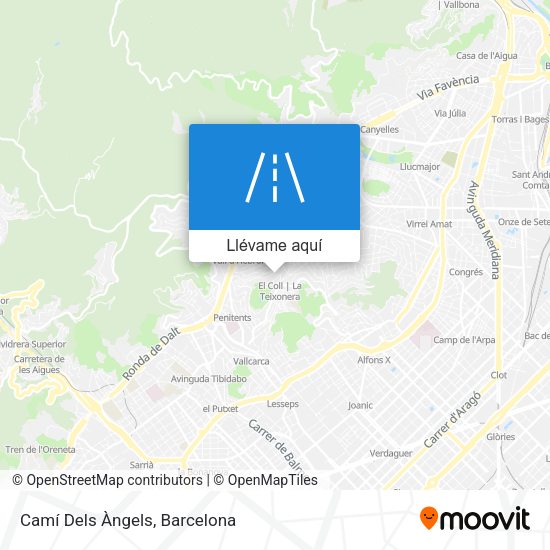 Mapa Camí Dels Àngels
