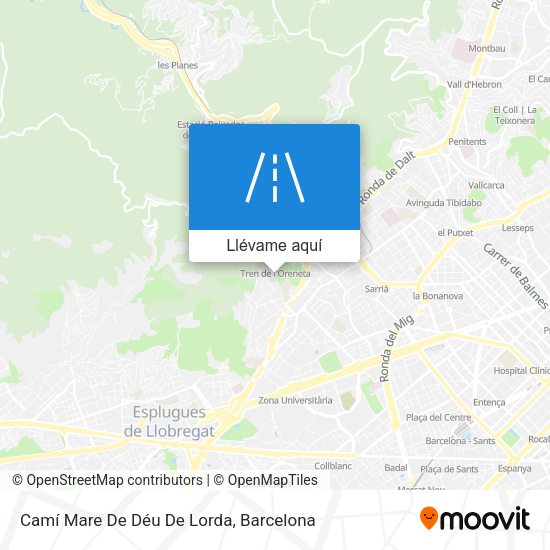 Mapa Camí Mare De Déu De Lorda