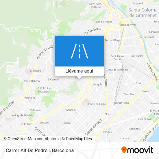 Mapa Carrer Alt De Pedrell