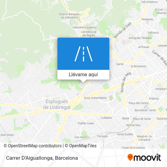 Mapa Carrer D'Aiguallonga