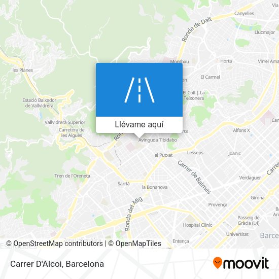 Mapa Carrer D'Alcoi