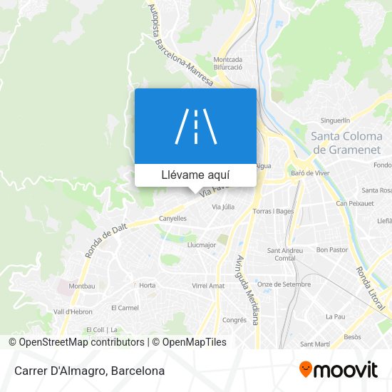 Mapa Carrer D'Almagro