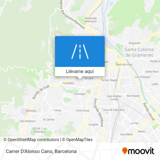 Mapa Carrer D'Alonso Cano