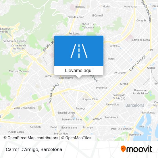 Mapa Carrer D'Amigó