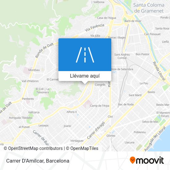 Mapa Carrer D'Amílcar