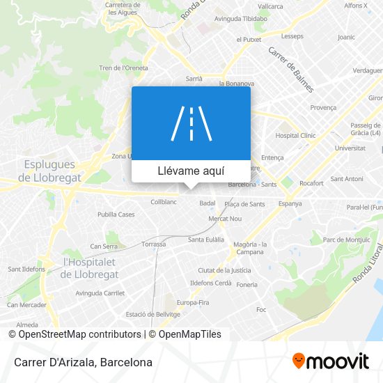 Mapa Carrer D'Arizala