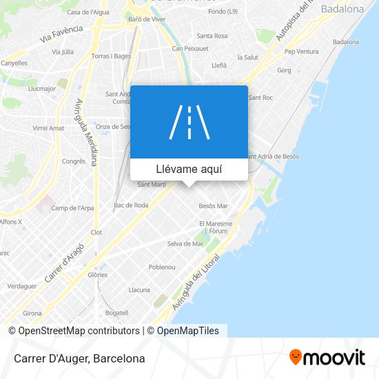 Mapa Carrer D'Auger