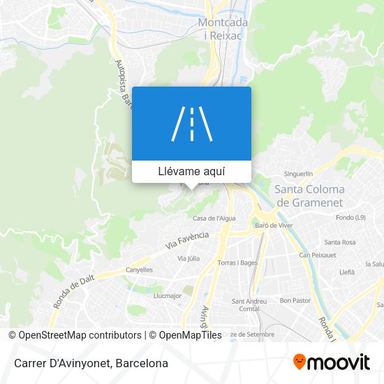 Mapa Carrer D'Avinyonet