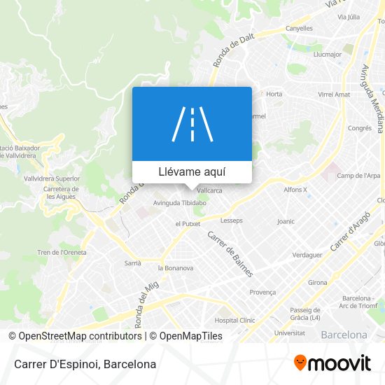 Mapa Carrer D'Espinoi