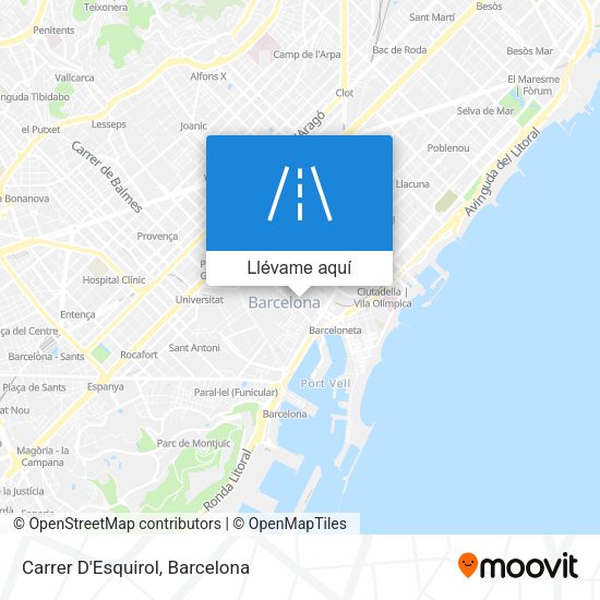 Mapa Carrer D'Esquirol