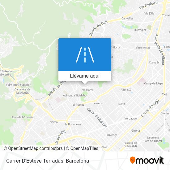 Mapa Carrer D'Esteve Terradas