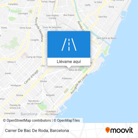 Mapa Carrer De Bac De Roda