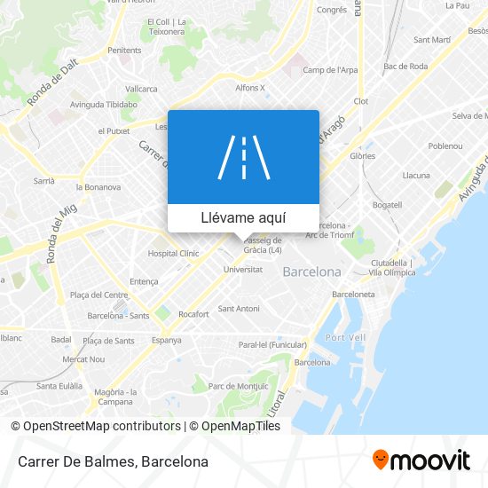 Mapa Carrer De Balmes