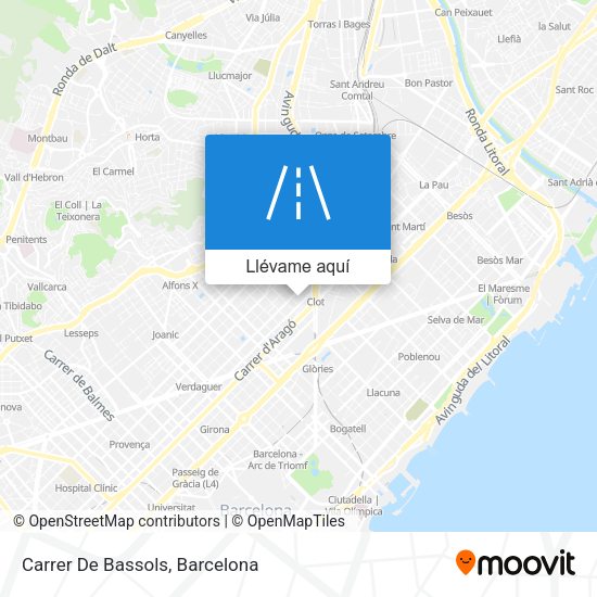 Mapa Carrer De Bassols