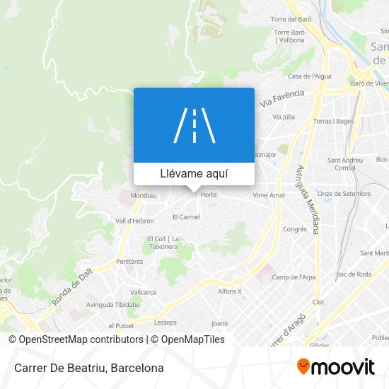 Mapa Carrer De Beatriu
