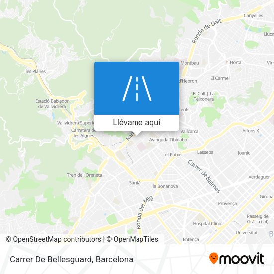 Mapa Carrer De Bellesguard