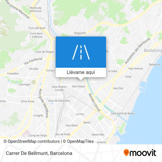 Mapa Carrer De Bellmunt