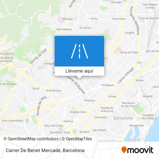 Mapa Carrer De Benet Mercadé