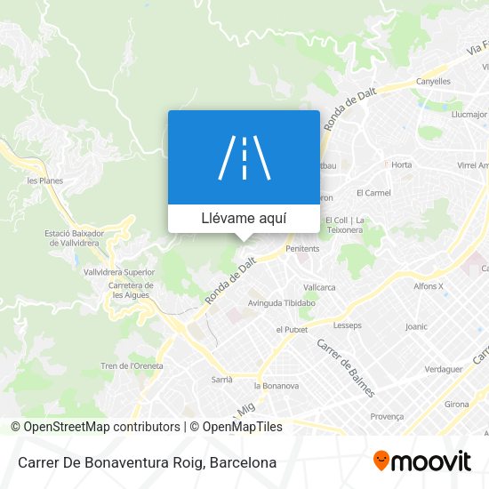 Mapa Carrer De Bonaventura Roig