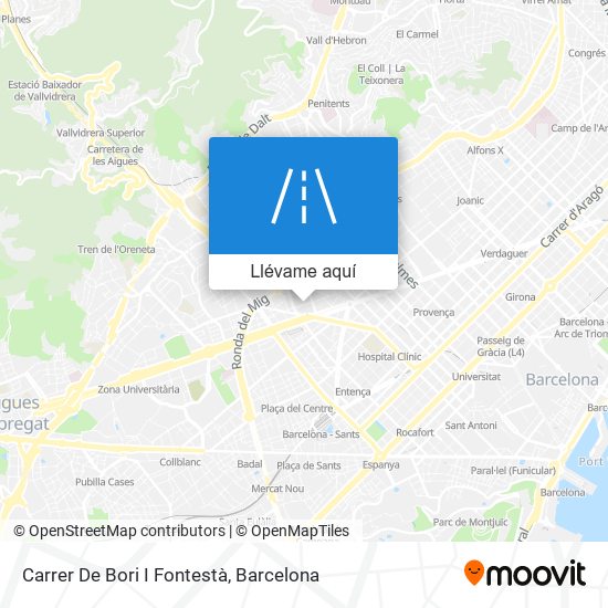 Mapa Carrer De Bori I Fontestà