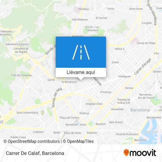 Mapa Carrer De Calaf