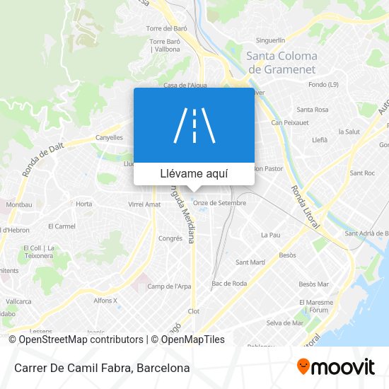 Mapa Carrer De Camil Fabra
