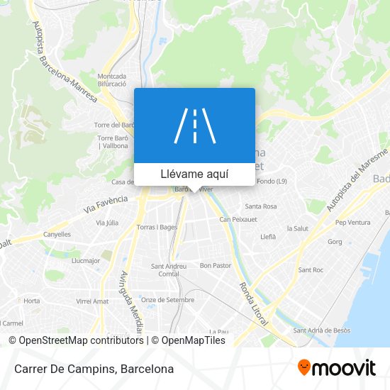 Mapa Carrer De Campins