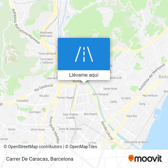 Mapa Carrer De Caracas