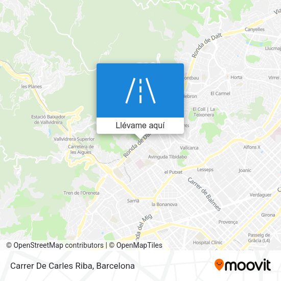 Mapa Carrer De Carles Riba