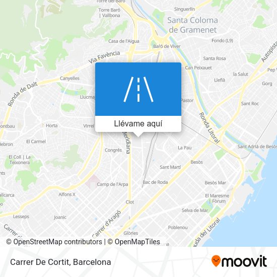 Mapa Carrer De Cortit