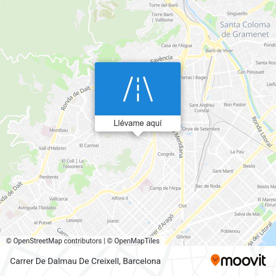 Mapa Carrer De Dalmau De Creixell