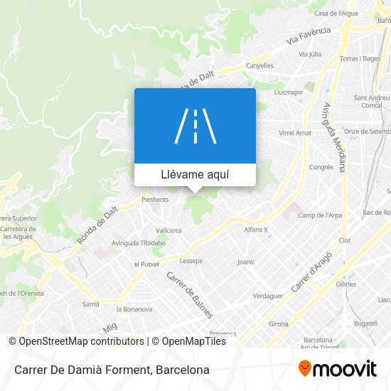Mapa Carrer De Damià Forment