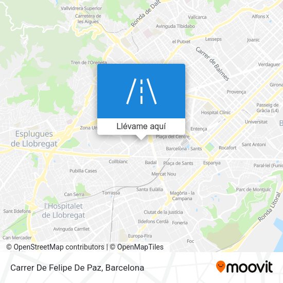 Mapa Carrer De Felipe De Paz