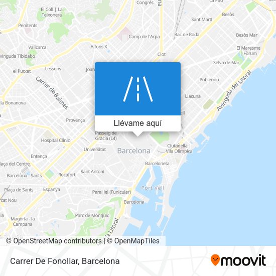 Mapa Carrer De Fonollar