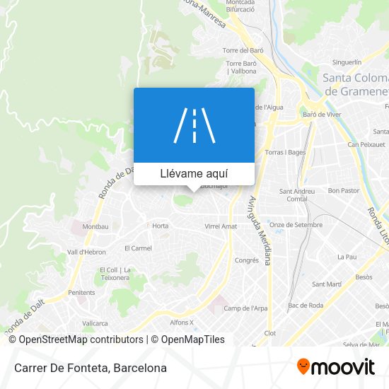 Mapa Carrer De Fonteta