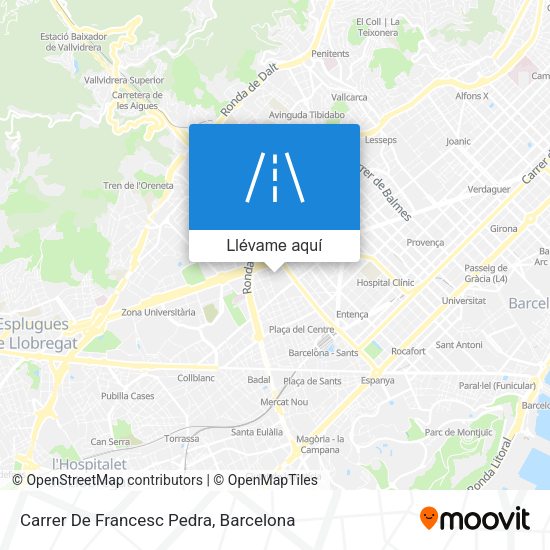Mapa Carrer De Francesc Pedra