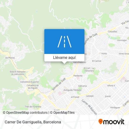Mapa Carrer De Garriguella