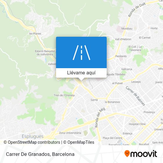 Mapa Carrer De Granados
