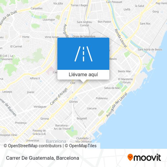 Mapa Carrer De Guatemala