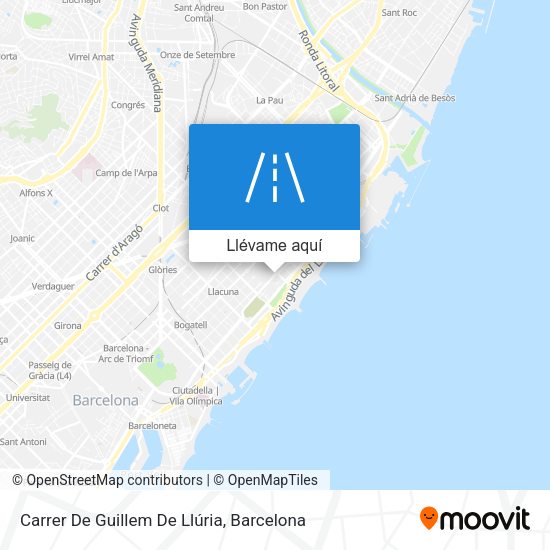 Mapa Carrer De Guillem De Llúria