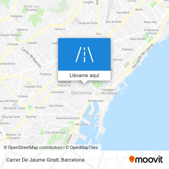 Mapa Carrer De Jaume Giralt