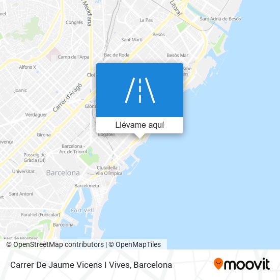 Mapa Carrer De Jaume Vicens I Vives