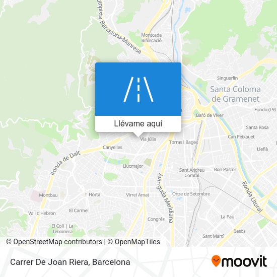 Mapa Carrer De Joan Riera