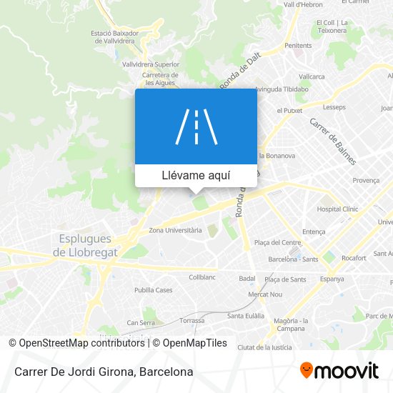 Mapa Carrer De Jordi Girona