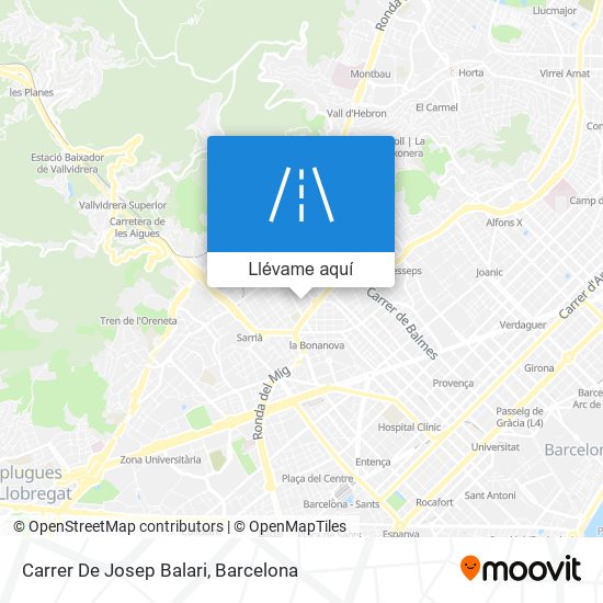 Mapa Carrer De Josep Balari