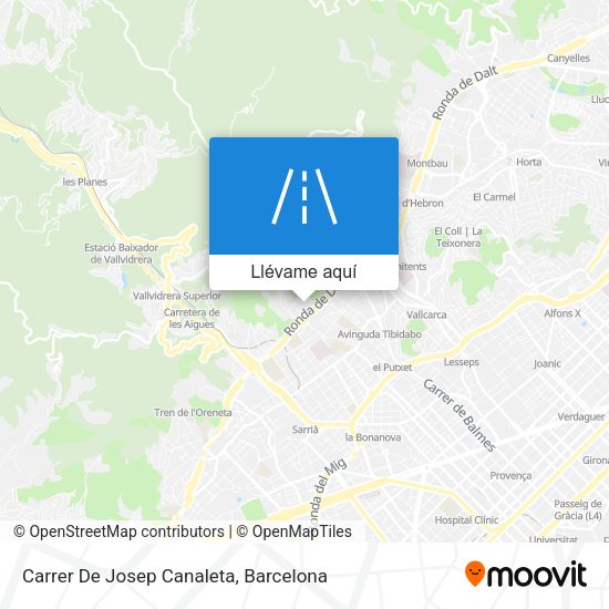 Mapa Carrer De Josep Canaleta