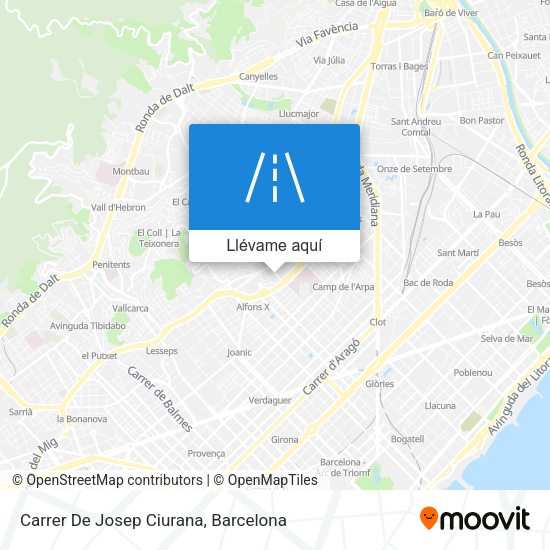 Mapa Carrer De Josep Ciurana