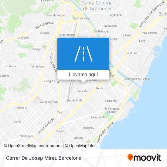 Mapa Carrer De Josep Miret